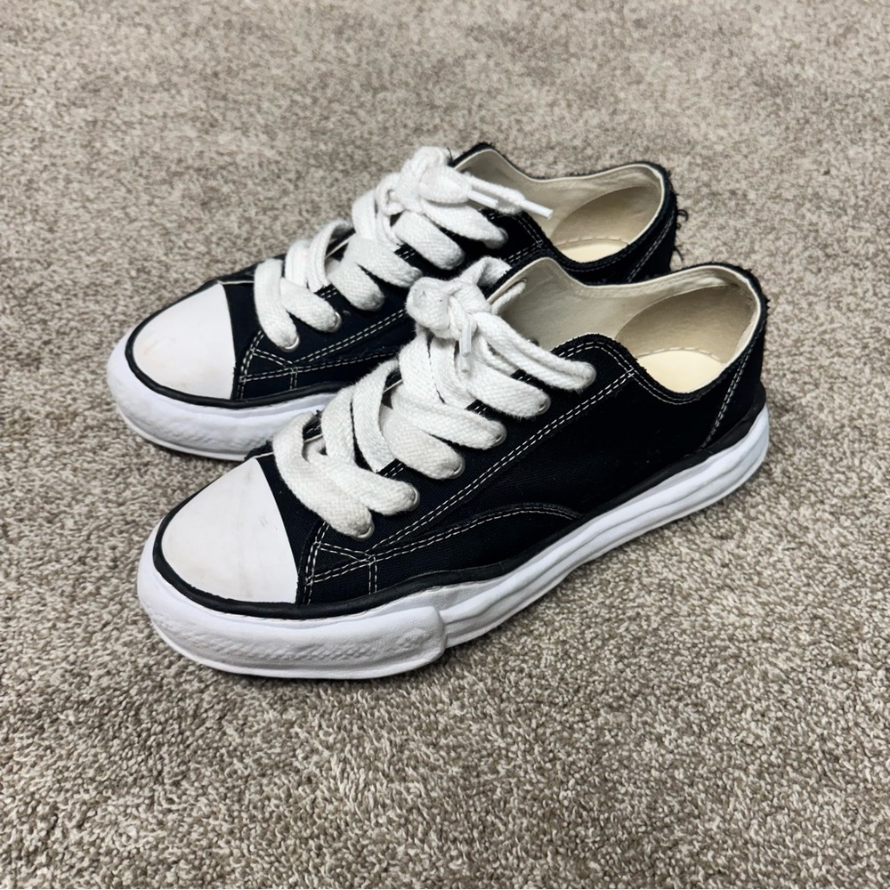 Maison Mihara Yasuhiro Black/White Canvas Mens Sz46 (RARE)